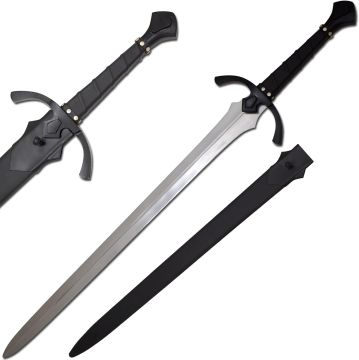 Medieval Warrior Handmade Black Sword High Carbon Steel Full Tang SLBLD